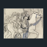 John Bauer - The Horse He Led på biten Vykort<br><div class="desc">Horsen som han ledde i biten av John Bauer,  1908. Vattenfärg,  bläck och penna.</div>