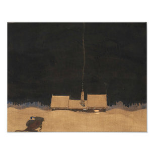 John Bauer-The stuga på foten av berg Fototryck