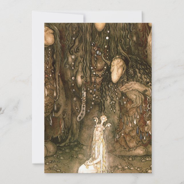 John Bauer - titta på Them Troll Mor Said look Inbjudningar (Framsida)