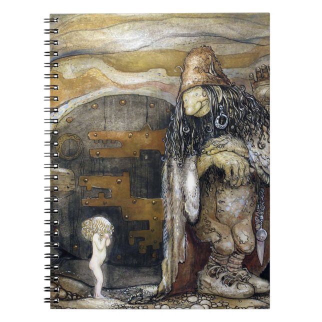 John Bauer troll Anteckningsbok Med Spiral (Framsidan)