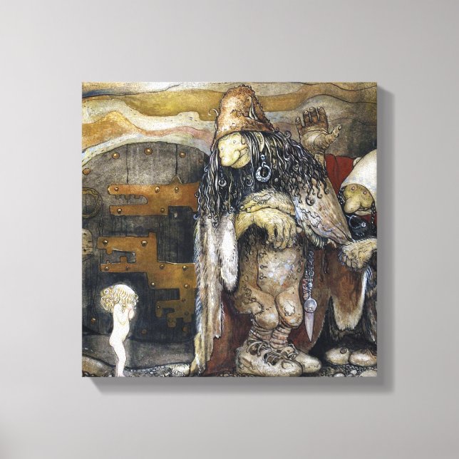 John Bauer Troll Canvastryck (Framsida)