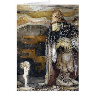 John Bauer Troll Hälsningskort