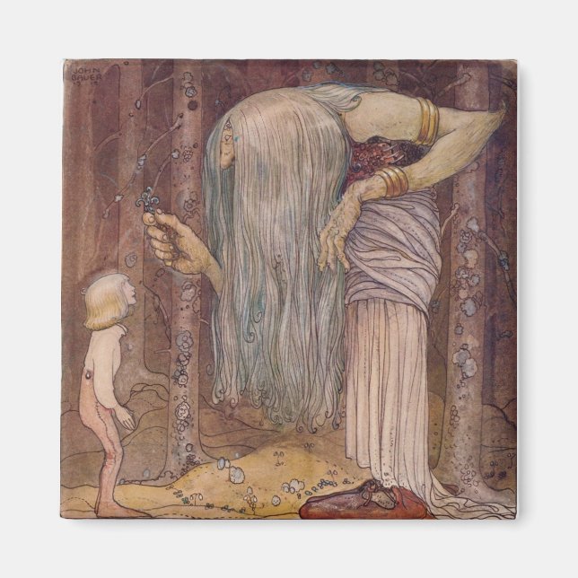 John Bauer TROLL HERB Magnet (Framsidan)