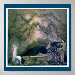 John Bauer Troll Mor Poster