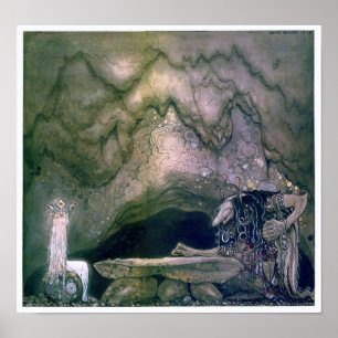 John Bauer Troll Mor Poster