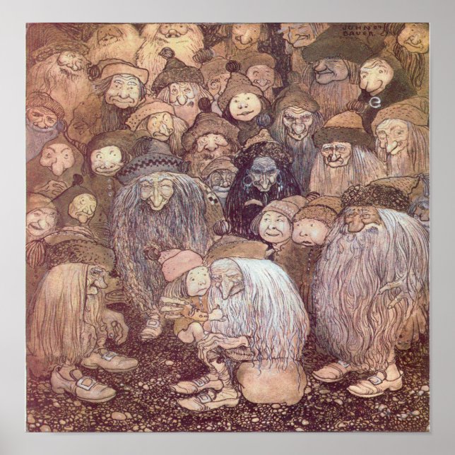 John Bauer - Troll Poster (Framsidan)