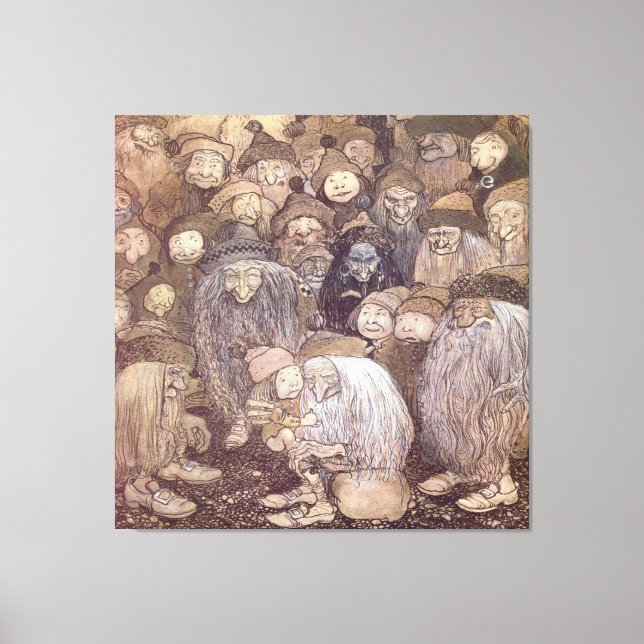 John Bauer Trollkonst Canvastryck (Framsida)