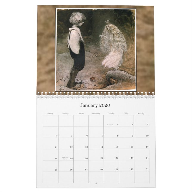 John Bauer väggkalender 2011 Kalender (Jan 2026)