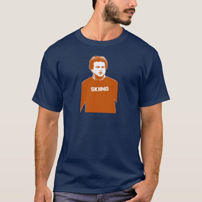 John Belushi skidåkning Tee Shirt (Framsida)