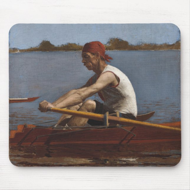 John Biglin i en singelScull Musmatta (Framsidan)