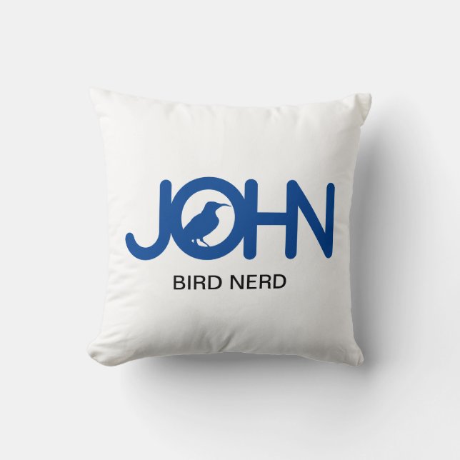 John Bird Nerd Kudde (Framsida)
