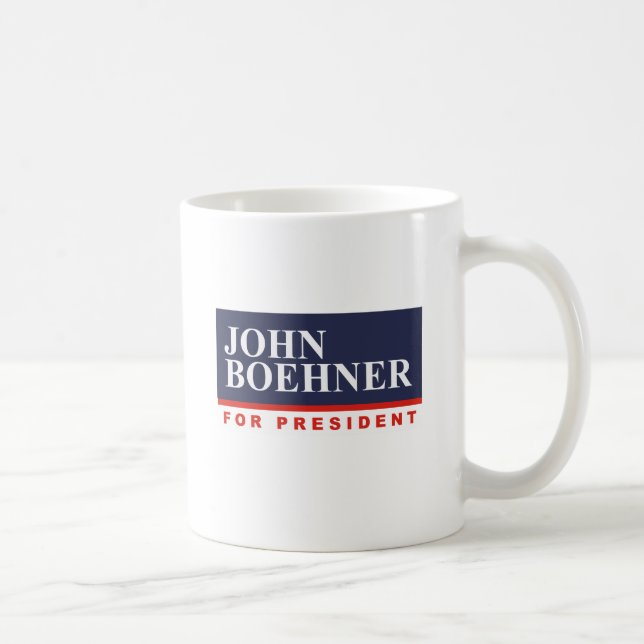 JOHN BOEHNER FÖR PRESIDENTEN (banret) Kaffemugg (Höger)