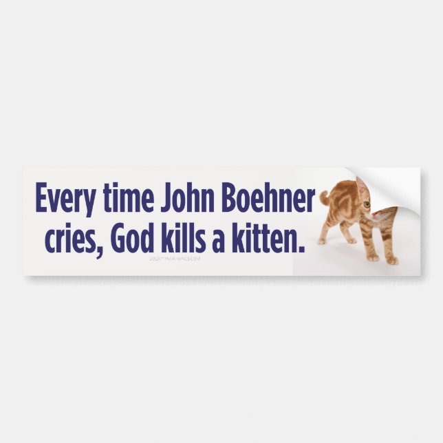 John Boehner gråter bildekalet Bildekal (Framsidan)