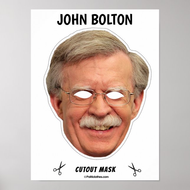 JOHN BOLTON Halloween Mask Poster (Framsidan)