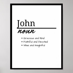John, Boy Personlig Namn Definition Poster