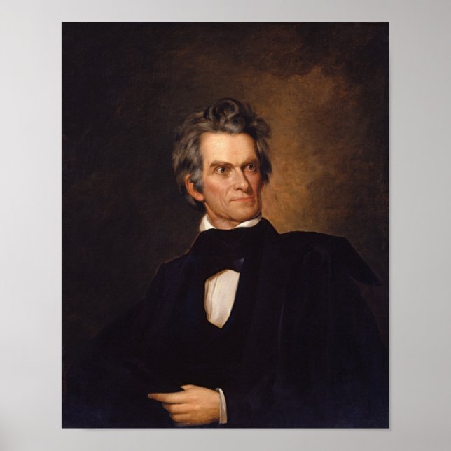 John C. Calhoun - Amerikansk historia Painting Poster (Framsidan)