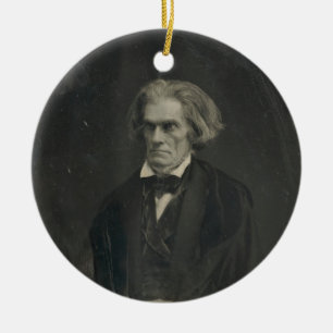 John C. Calhoun av Mathew Brady 1849 Julgransprydnad Keramik
