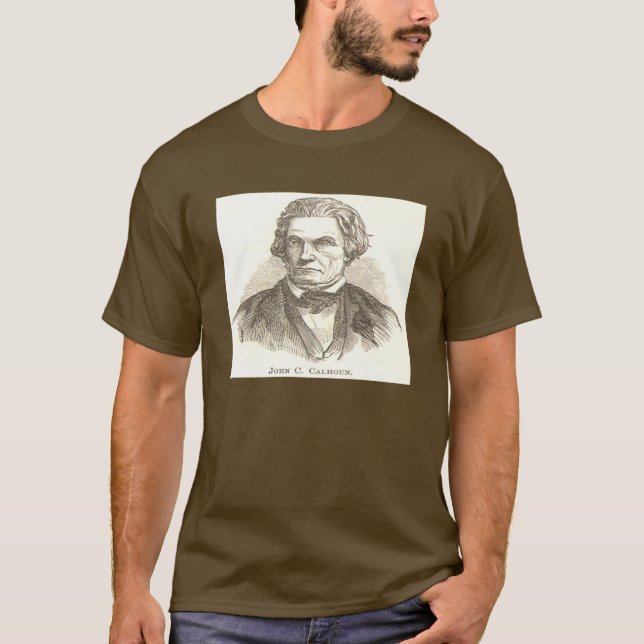 John C Calhoun T-tröja T Shirt (Framsida)
