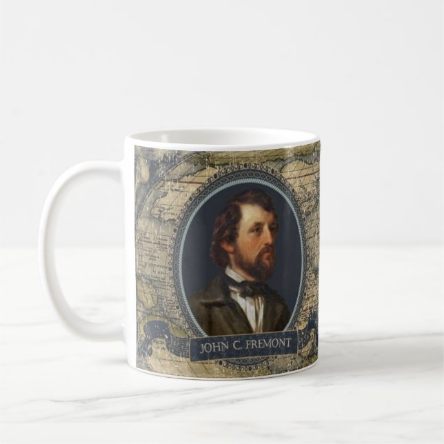 John C Fremont historisk mugg (Vänster)