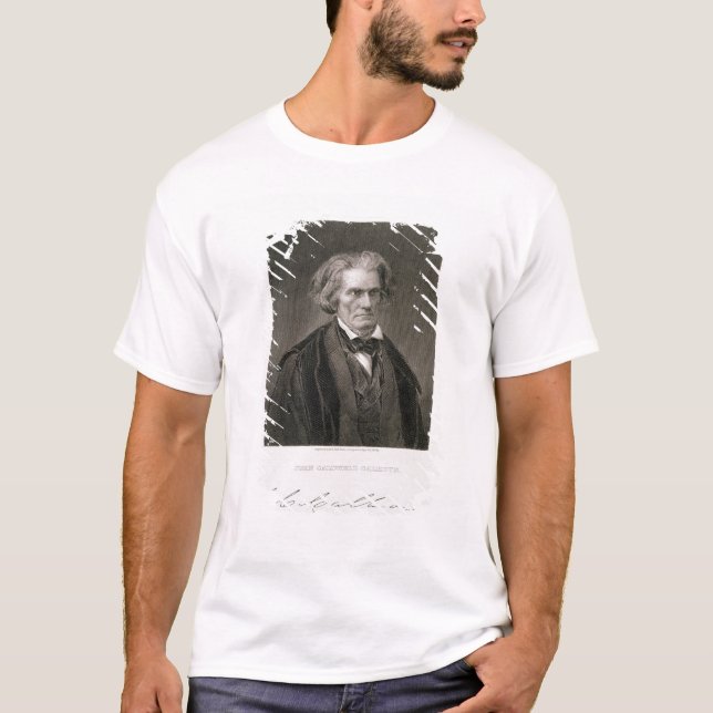 John Caldwell Calhoun som inristas av Henry Bryan T-shirt (Framsida)