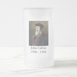 John Calvin Beer Stein - Reformation Series Frostat Ölglas
