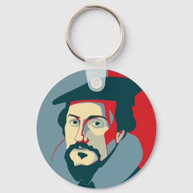John Calvin Keychain Nyckelring (Framsida)