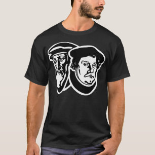 John Calvin och Martin Luther Reformed Theology Pr T Shirt