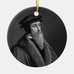 John Calvin prydnad Julgransprydnad Keramik