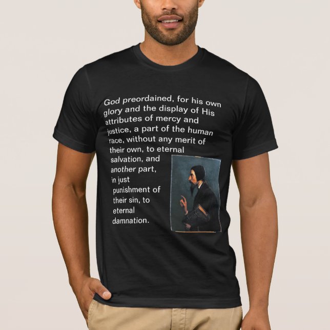 John Calvin T-tröja med citationstecken Tee (Framsida)