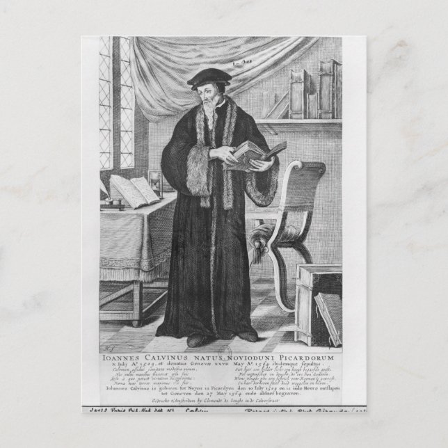 John Calvin Vykort (Framsida)