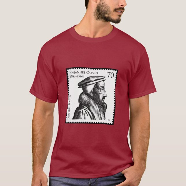 John Calvin's commemorative seal T Shirt (Framsida)