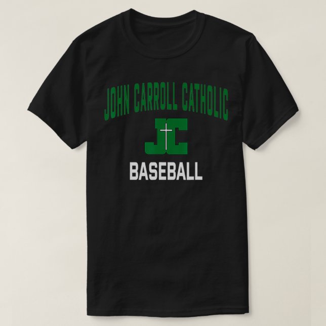 John Carroll Catholic High School Cavaliers Baseba T Shirt (Design framsida)