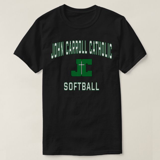 John Carroll Catholic High School Cavaliers Softba T Shirt (Design framsida)