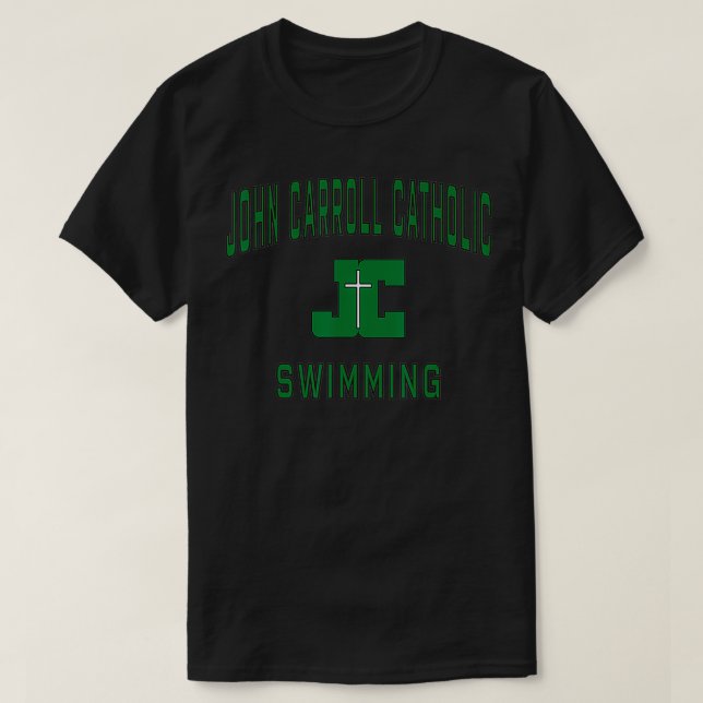 John Carroll Catholik High School Cavaliers Swimmi T Shirt (Design framsida)