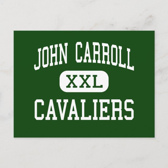 John Carroll - Cavaliers - Catholic - Birmingham Vykort (Framsida)