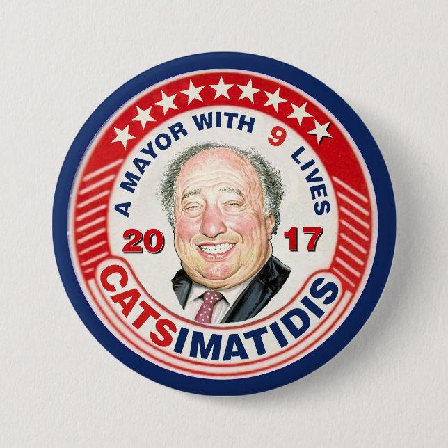 John Catsimatidis för NYC-borgmästare 2017 Knapp (Framsida)