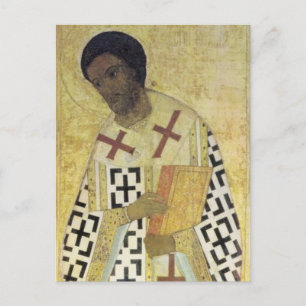 John Chrysostom av Andrei Rublev Vykort