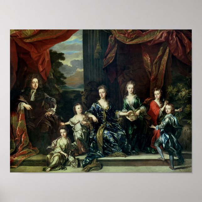 John Churchill 1st Duke of Marlborough Poster (Framsidan)