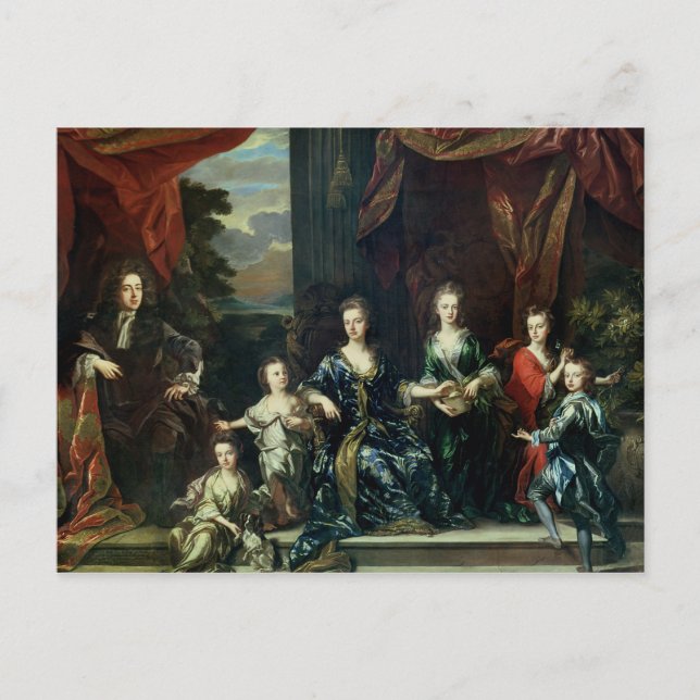 John Churchill 1st Duke of Marlborough Vykort (Framsida)