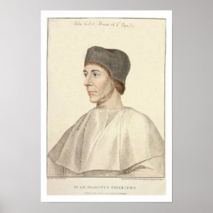 John Colet (c.1467-1519), dekan av Sts Paul engra Poster