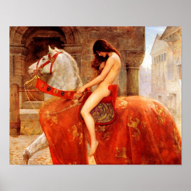 John Collier | Dam Godiva - 1898 Poster (Framsidan)