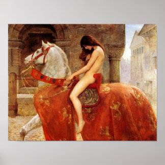 John Collier "Dam Godiva" 1898 Reproduction Poster