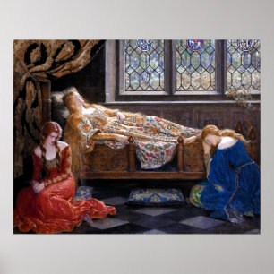 John Collier den sova skönheten Poster