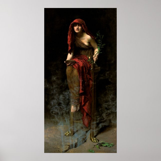 John Collier Priestess of Delphi Poster (Framsidan)