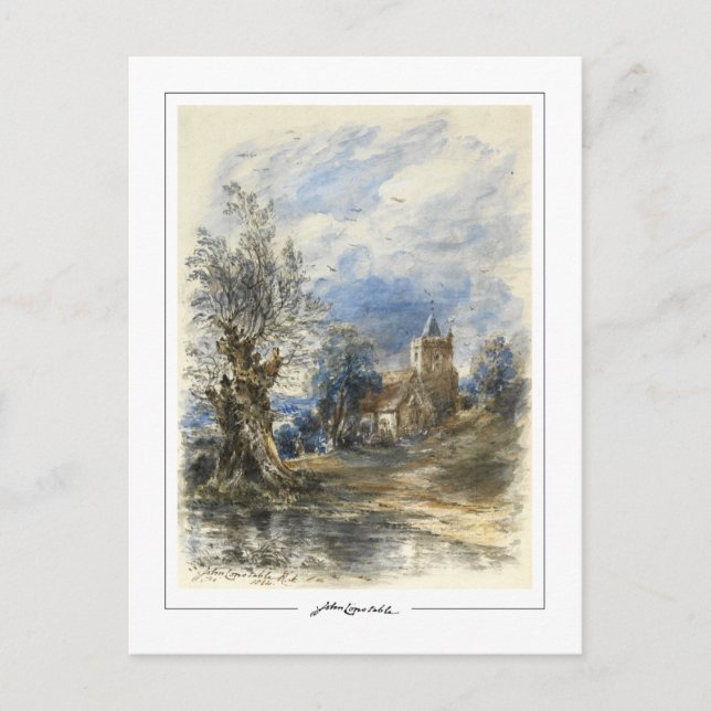 John Constable #256-2 - Finkonstkort Vykort (Framsida)