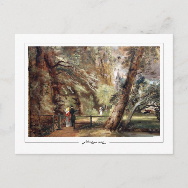 John Constable #409 - Finkonstkort Vykort (Framsida)