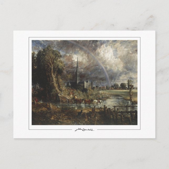John Constable #520-2 - Finkonstkort Vykort (Framsida)