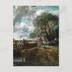 John Constable A Boat Passing a Lock Vykort