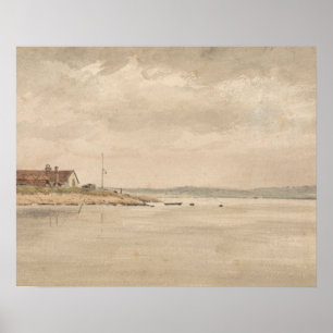 John Constable - A View on Orwell Poster