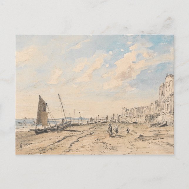 John Constable - Brighton Beach Tittar Väster Vykort (Framsida)
